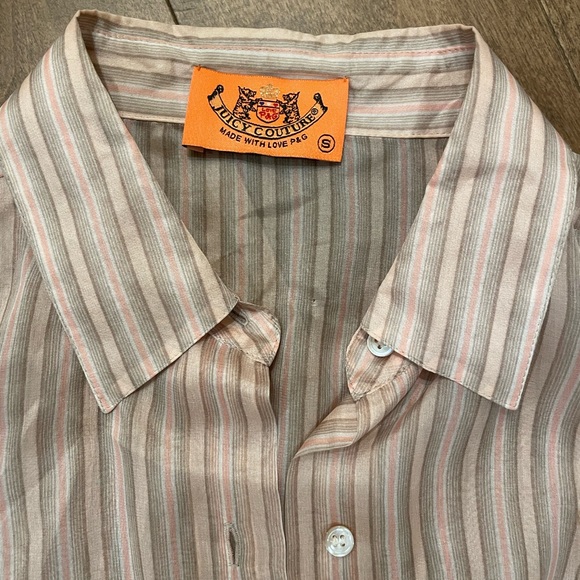 Vintage Juicy Couture silk button up top - Picture 2 of 7